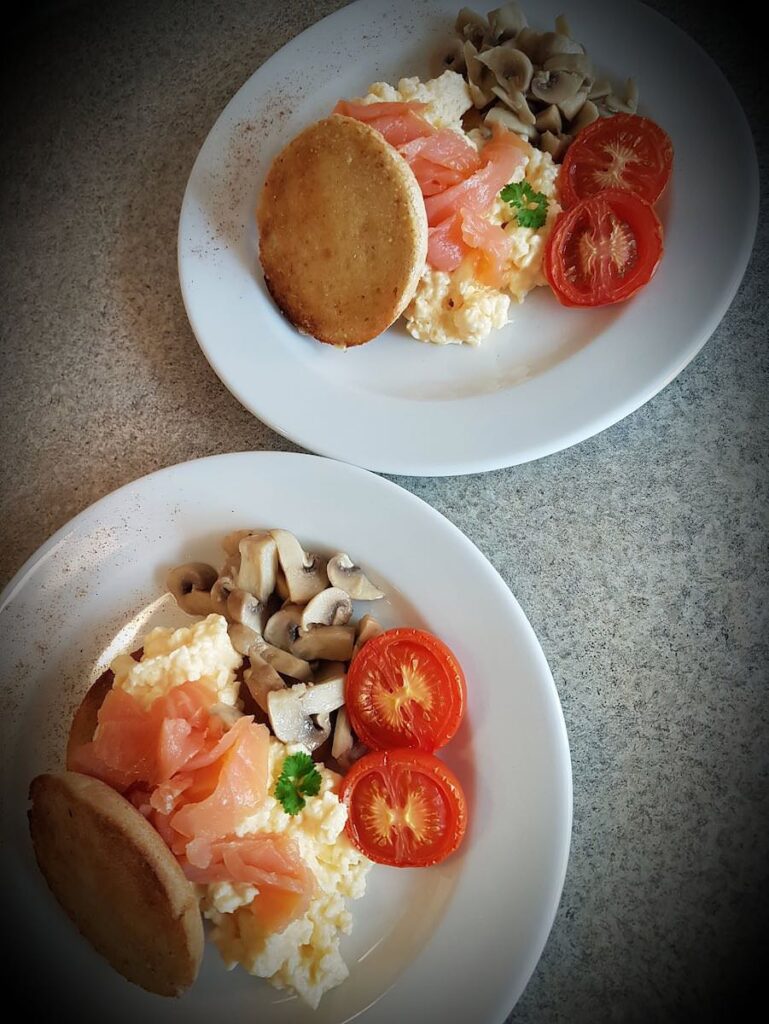 A Breakfast of Smoked Salmon & Scrambled Eggs at Kenella House